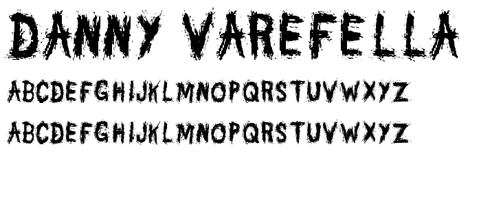 Danny Varefella font